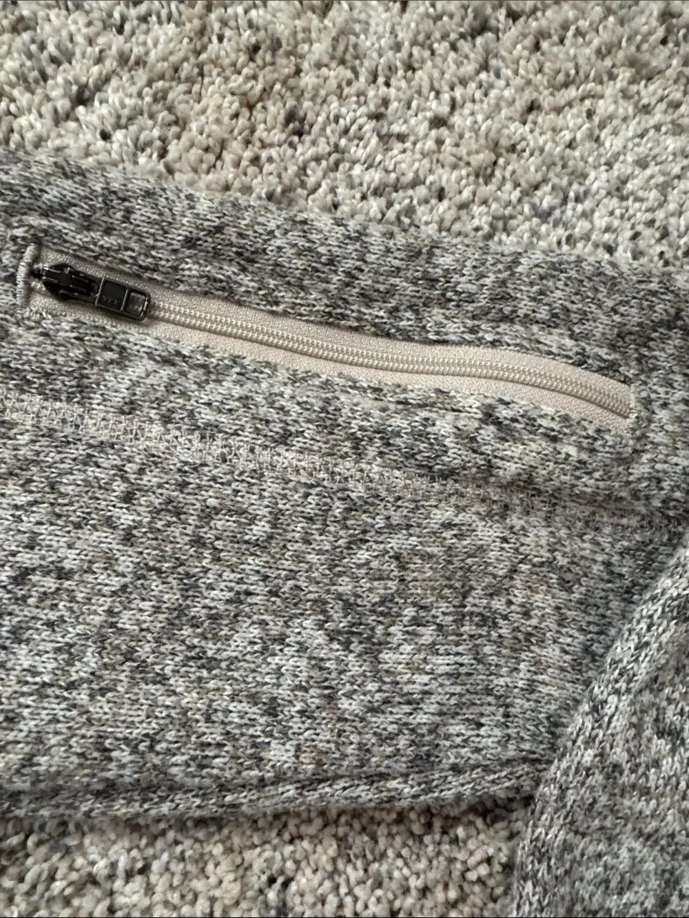 Patagonia Women’s Better sweater Beige Gray Half-Zip Fleece Pullover